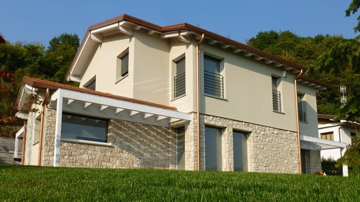 villa in legno classica