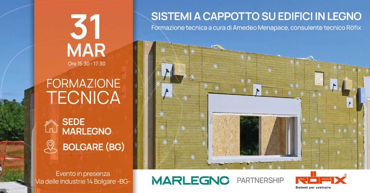 Formazione Tecnica: Sistemi a cappotto su edifici in legno