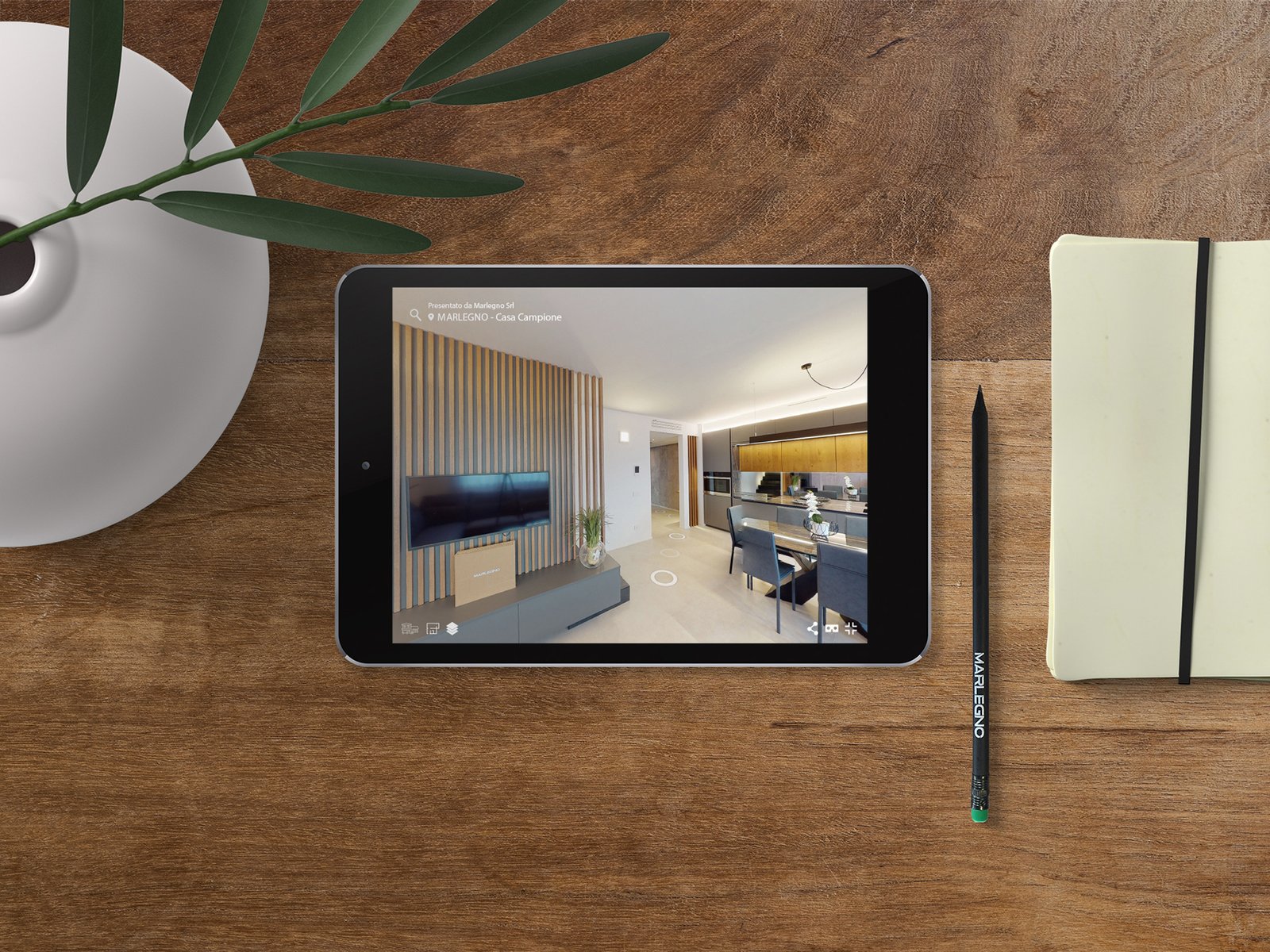 Showroom Virtuale in 3D della casa realizzata da Marlegno