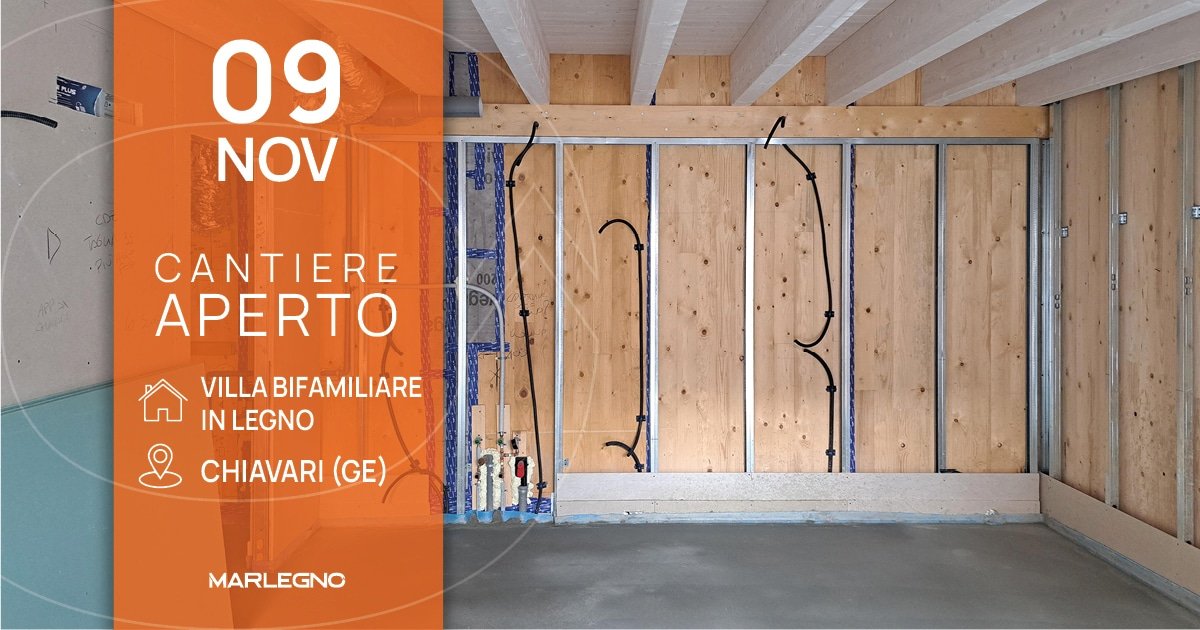 Cantiere Aperto: Villa bifamiliare in legno a Chiavari (GE)