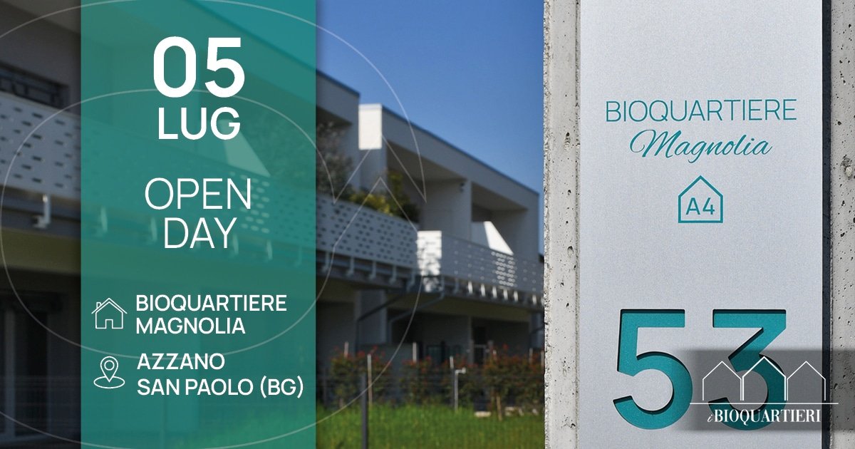Open Day: Bioquartiere Magnolia ad Azzano San Paolo (BG)