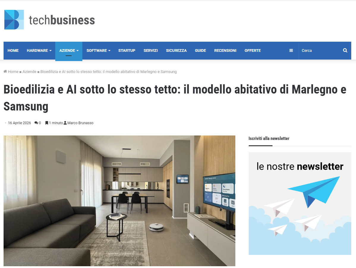 Parlano di Marlegno- Bioedilizia e AI sotto lo stesso tetto