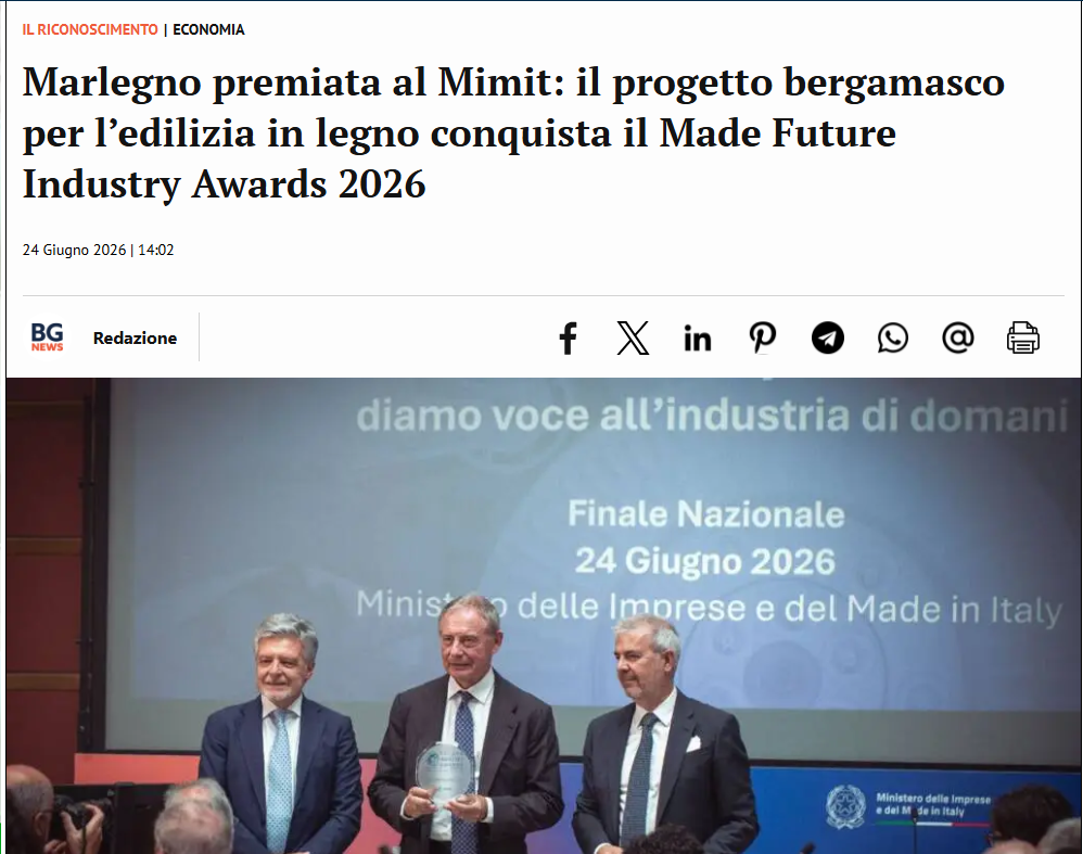 Marlegno premiata al Mimt, Bergamo news
