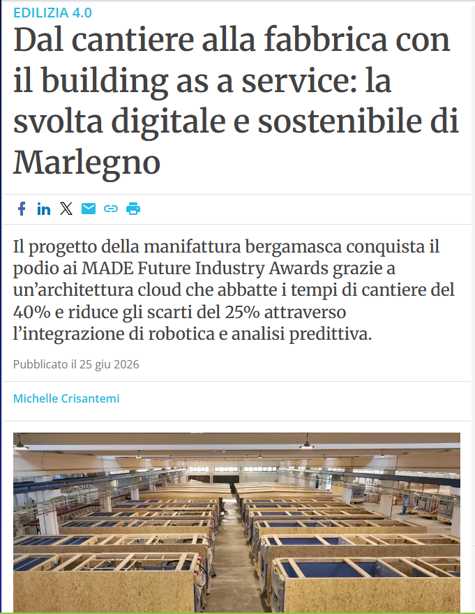 La svolta digitale e sostenibile di Marlegno