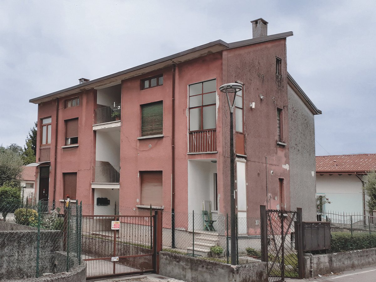 Social house prima della riqualificazione tramite il sistema GUSCIO di Marlegno